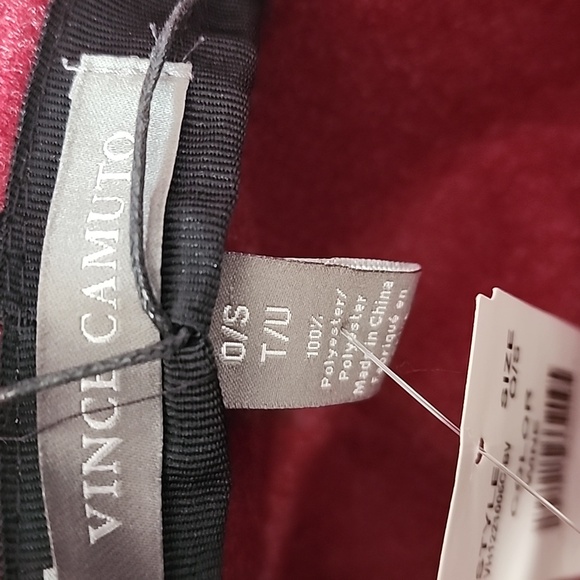 Vince Camuto Brand New Elegant Wine  Burgundy Hat with Gold Accent